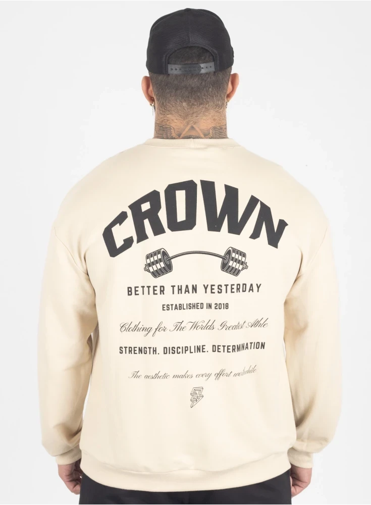 Moletom Oversized Crown Training Dumbbell 