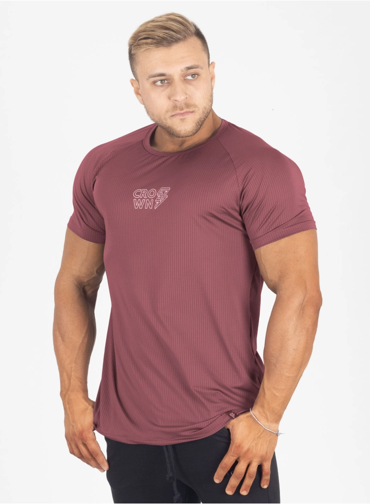 Camiseta Crown Dry Fit ice Raio Bordô