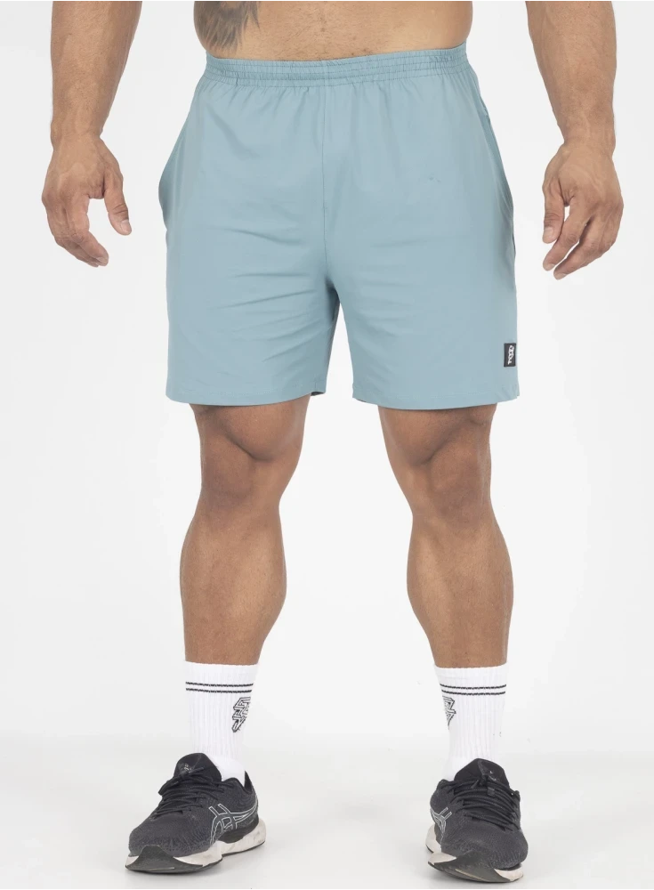 Bermuda Crown Poliamida Curta Azul Celeste