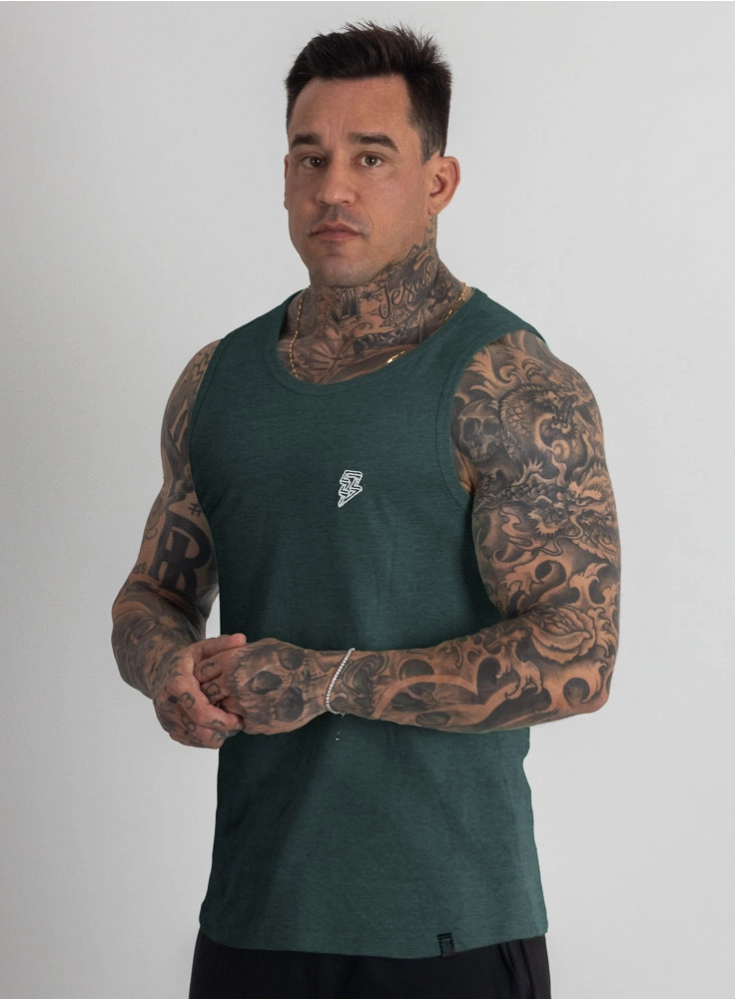 Regata Crown Training Canelada Mescla Verde Escuro