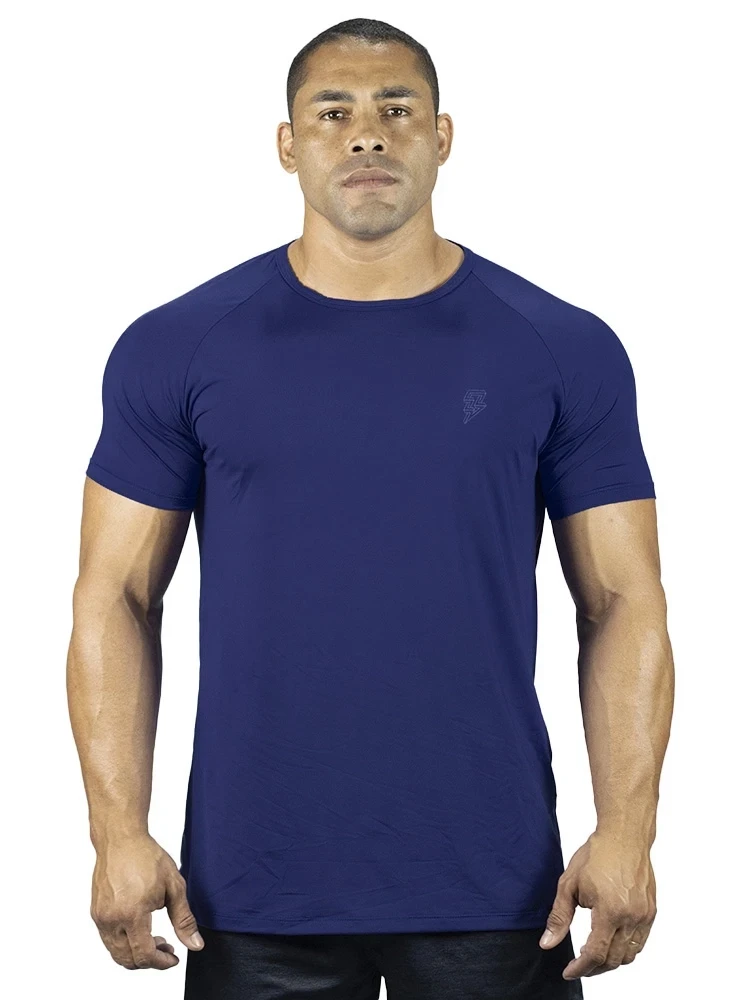Camiseta Crown Dry Fit Lisa Azul Marinho