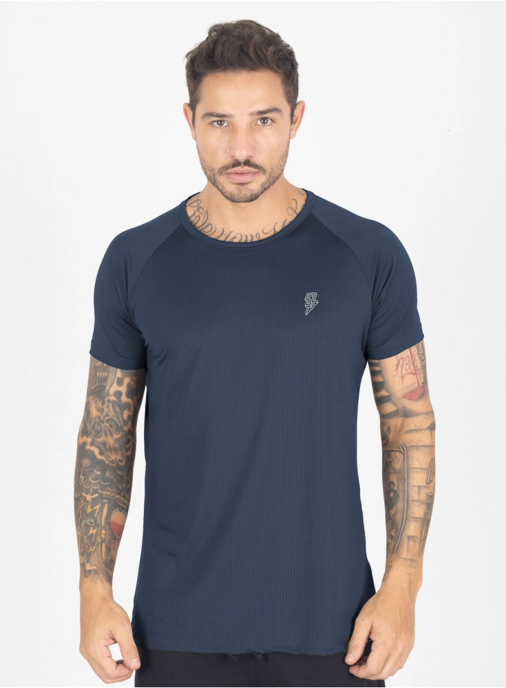 Camiseta Crown Dry Fit ice Classic Azul Marinho