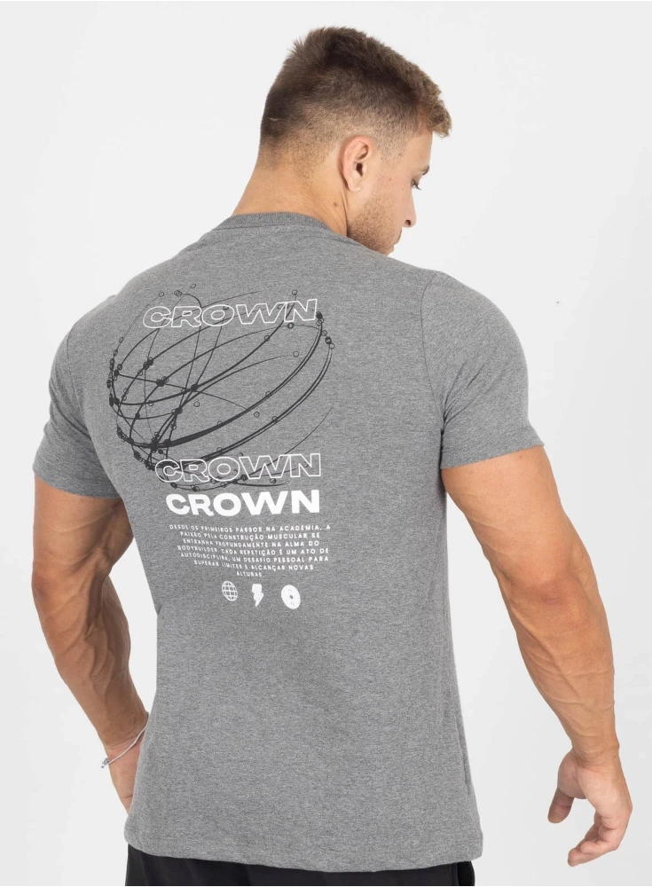 Camiseta Crown Training Orbital Mescla Escuro