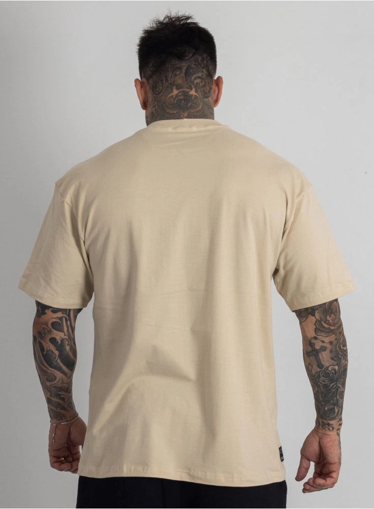 Camiseta Oversized Logo Creme Camiseta Oversized Logo Creme