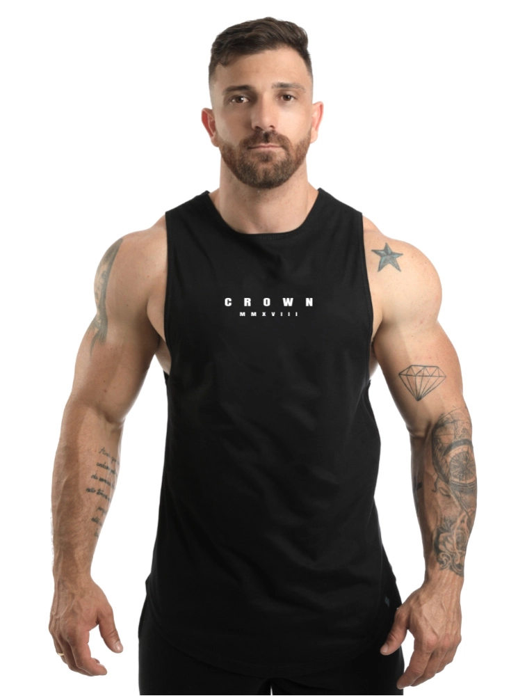Regata Crown Tank Século Preta