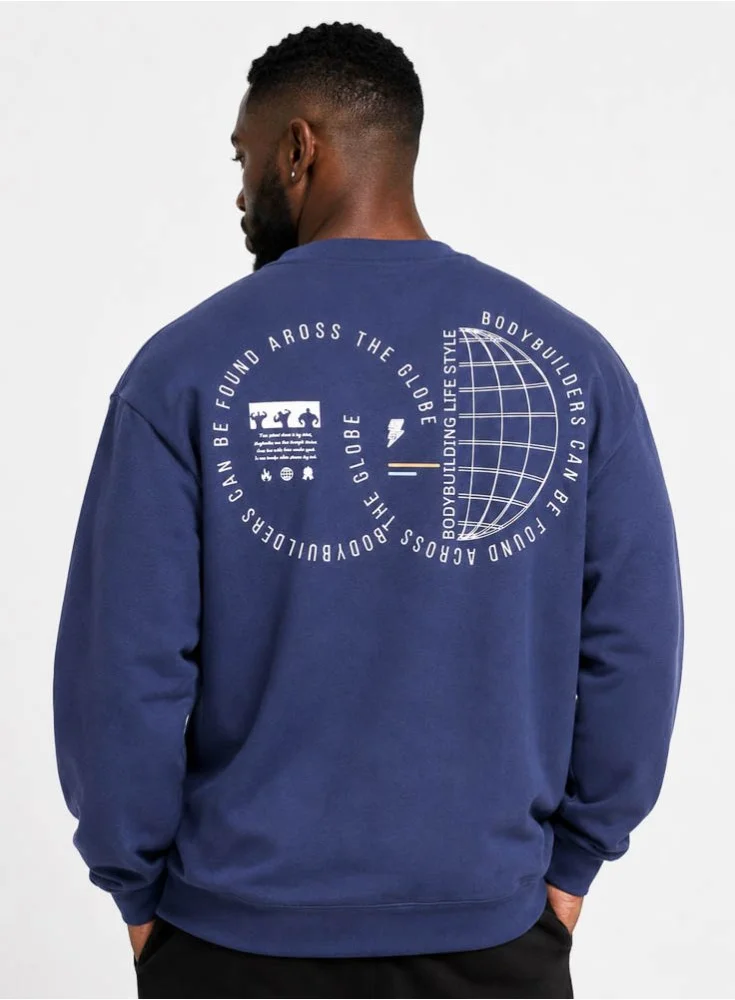 Blusa de Moletom Crown Training Oversized World