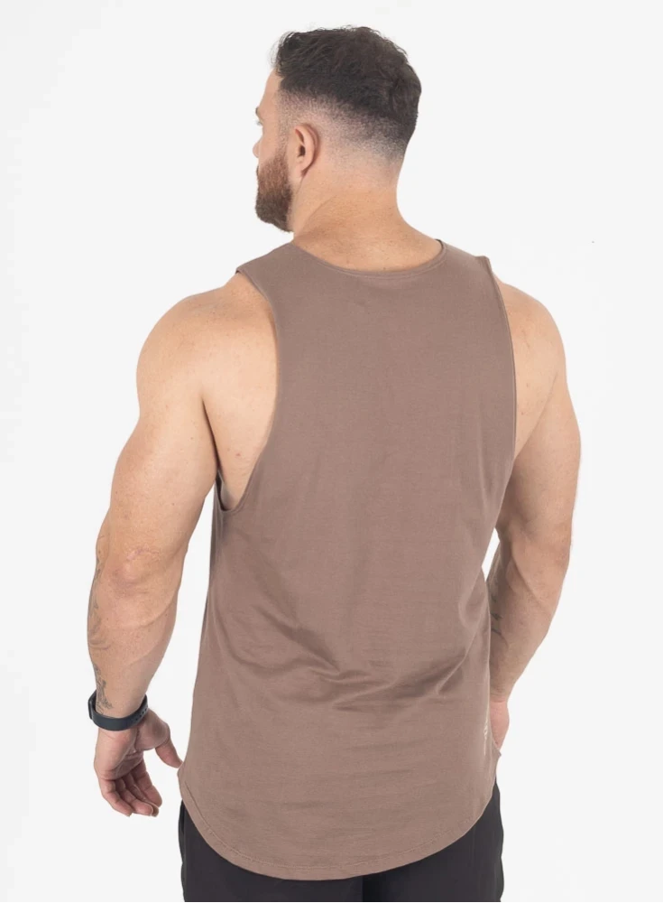 Regata Crown Tank Basic Marrom Táupe