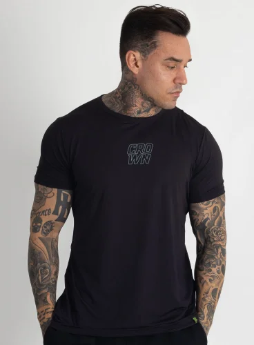 Camiseta Crown Polytech Static Preto Produto Camiseta Crown Polytech Static Preto
