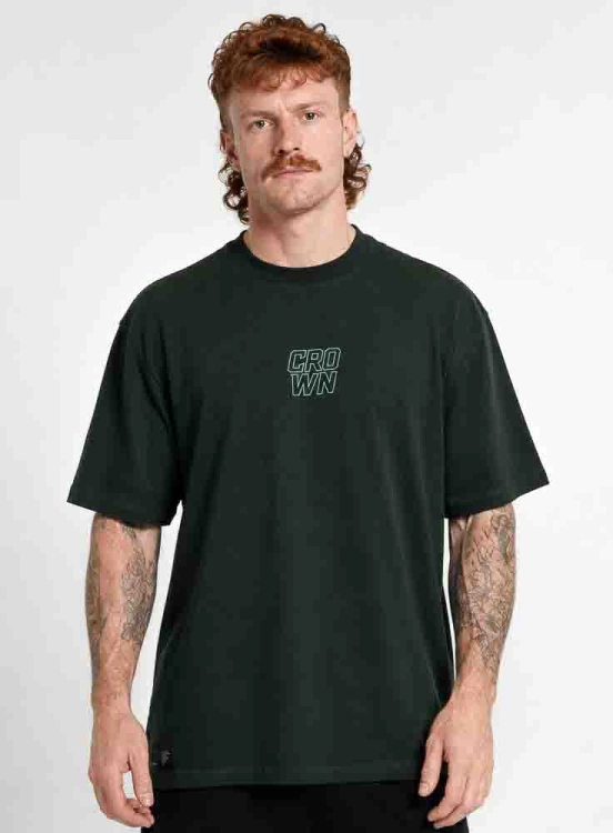 Produto Camiseta Oversized Static Bolt Verde Escuro