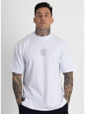 Camiseta Oversized Static Bolt Branca Produto Camiseta Oversized Static Bolt Branca