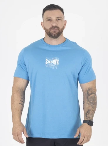 Camiseta Crown Training Wave Azul Produto Camiseta Crown Training Wave Azul