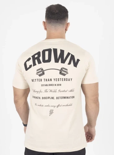 Produto Camiseta Crown Training Dumbbell Creme 