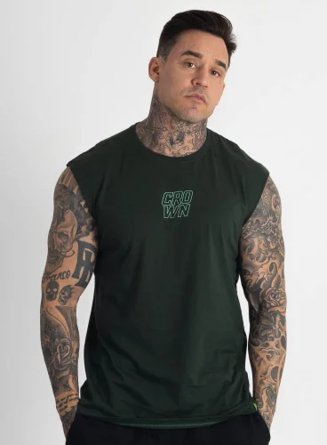 Produto Regata Crown Japonesa Reta Static Bolt Verde