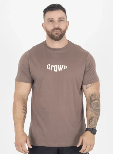 Produto Camiseta Crown Training Bubble Marrom Taupe 