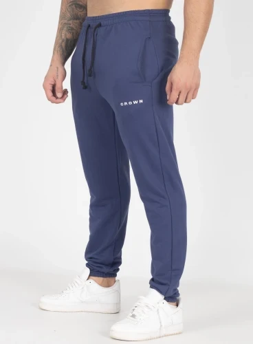 Calça de Moletom Crown Training Slim Dark Azul Marinho