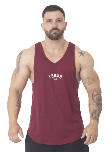 Produto Regata Crown Tradicional Dark Bordô 