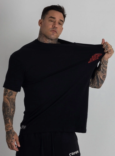 Camiseta Oversized Deuses Hades Preta
