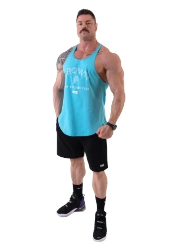 Produto Regata Cavada Crown Bodybuilder Club Azul