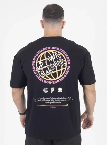 Camiseta Oversized Preta Globe Crown Training Produto Camiseta Oversized Preta Globe Crown Training
