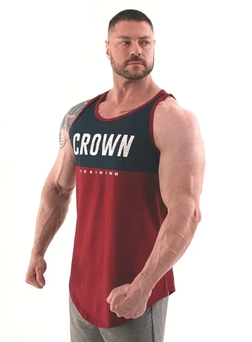 Regata Crown Training Long Bordo e Marinho