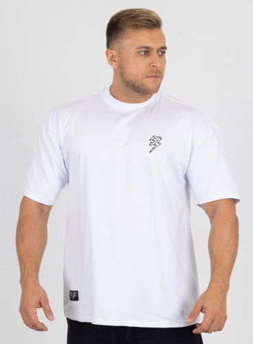 Camiseta Oversized Branca Farpado Crown Training Produto Camiseta Oversized Branca Farpado Crown Training