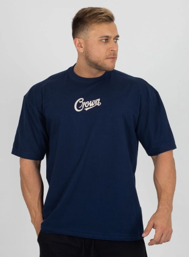 Camiseta Oversized Azul Marinho Old Style
