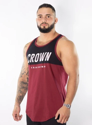 Regata Crown Training Long Bordo e Preta