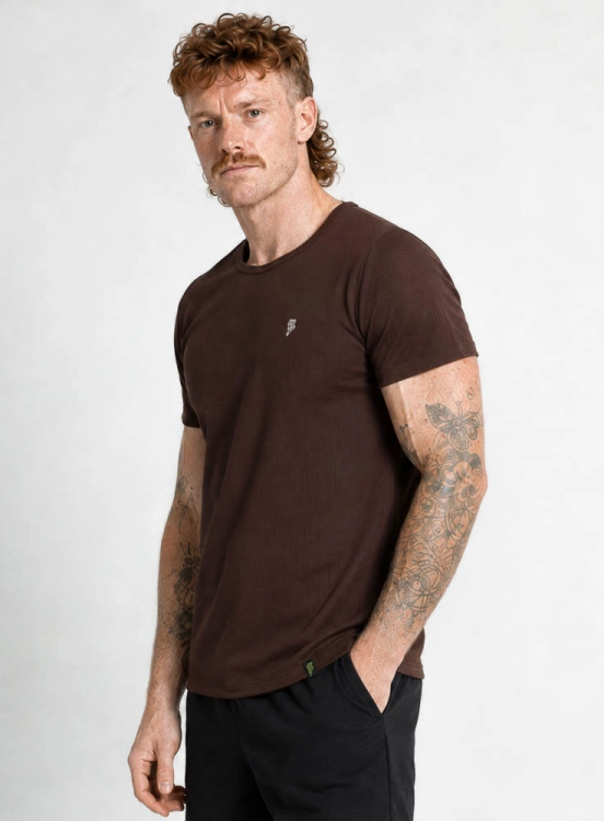 Produto Camiseta Crown Polytech Mini Logo Marrom