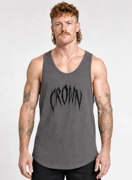Produto Regata Crown Tradicional Beast Mescla Black