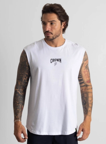 Produto Regata Crown Japonesa Treino Fofo Branca