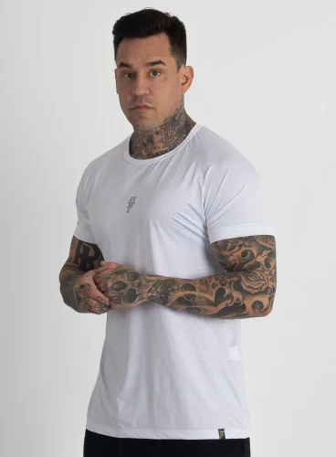 Camiseta Crown Dry Fit ice Logo Branca Produto Camiseta Crown Dry Fit ice Logo Branca