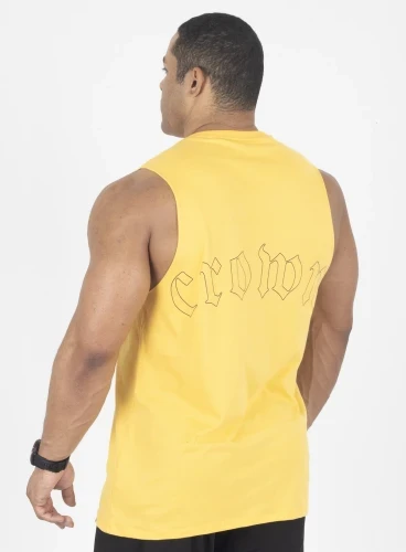 Regata Crown New Tank Fire Amarela Produto Regata Crown New Tank Fire Amarela