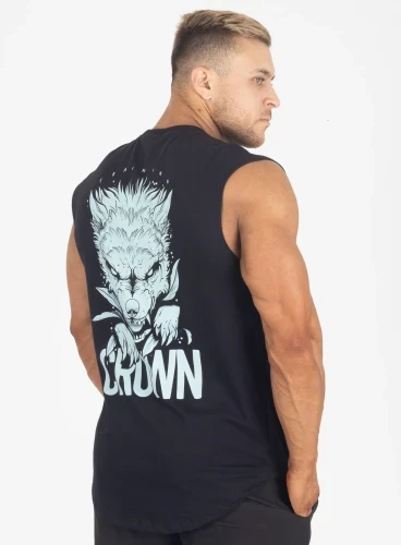 Produto Regata Japonesa Preta Wolf Crown Training