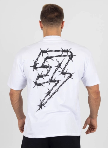 Camiseta Oversized Branca Farpado Crown Training Produto Camiseta Oversized Branca Farpado Crown Training