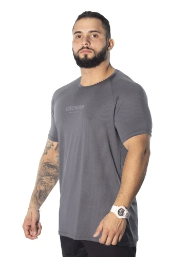 Camiseta Crown Dry Fit Ice Grafit