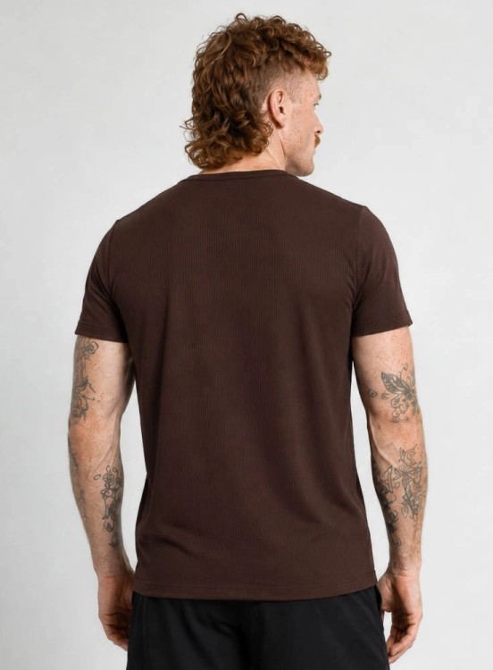 Produto Camiseta Crown Polytech Mini Logo Marrom