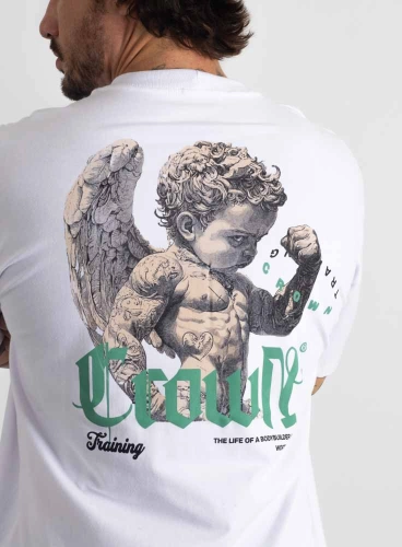 Camiseta Oversized Angel Branca Produto Camiseta Oversized Angel Branca