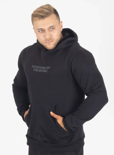 Moletom Crown Capuz Bodybuilding  Preto 