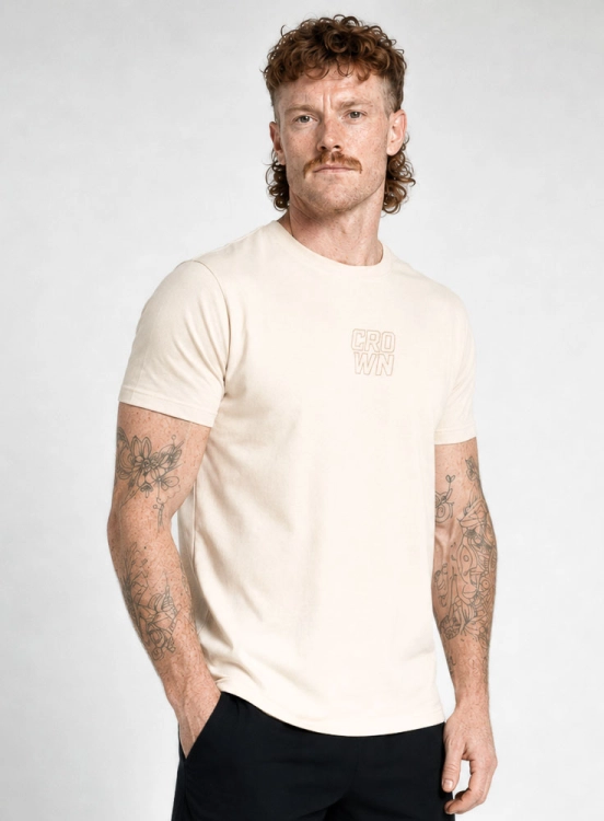 Produto Camiseta Crown Training Static Bold Creme