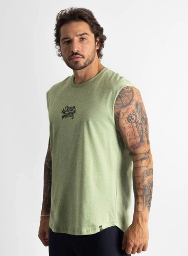 Regata Crown Japonesa Legacy Mescla Verde Produto Regata Crown Japonesa Legacy Mescla Verde