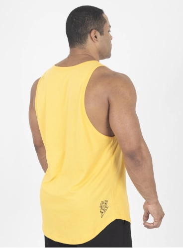 Produto Regata Crown Tradicional Bubble Amarelo 