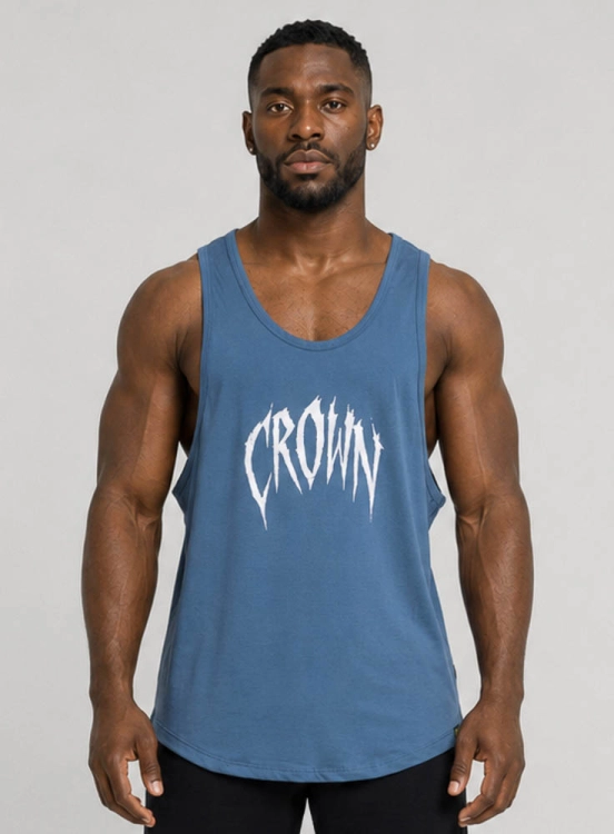 Produto Regata Crown Tradicional Beast Azul Claro
