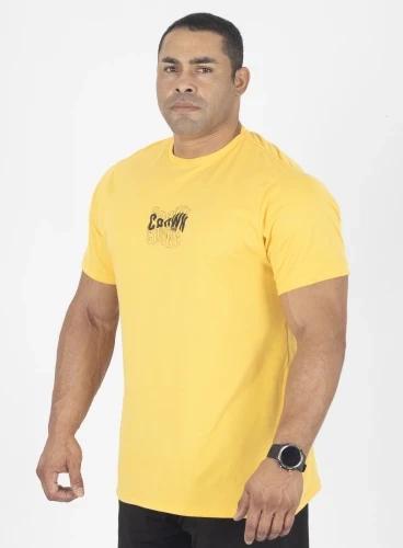 Camiseta Crown Training Wave  Amarelo 