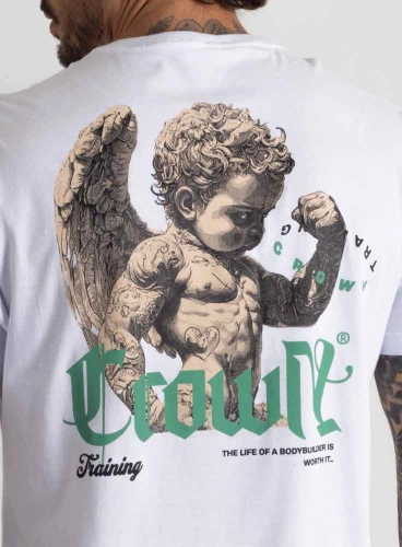 Camiseta Crown Training Angel Branca Produto Camiseta Crown Training Angel Branca