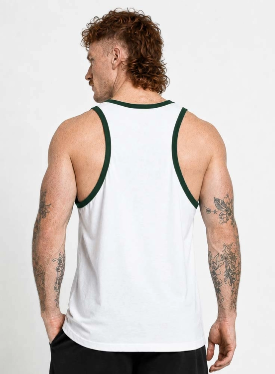 Produto Regata Crown Nadador Logo Branca e Verde