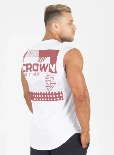 Regata Crown Japonesa Standard Branco Produto Regata Crown Japonesa Standard Branco
