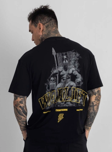 Camiseta Oversized Warlift Sparta Preta