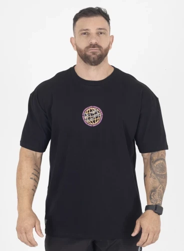 Camiseta Oversized Preta Globe Crown Training Produto Camiseta Oversized Preta Globe Crown Training