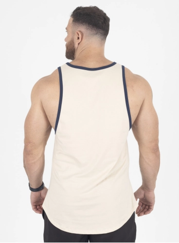Regata Masculina Bege Bordada Crown Training Produto Regata Masculina Bege Bordada Crown Training