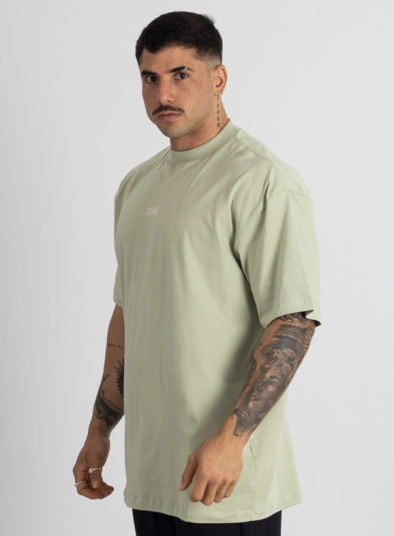 Camiseta Oversized Nasci Verde Claro Produto Camiseta Oversized Nasci Verde Claro